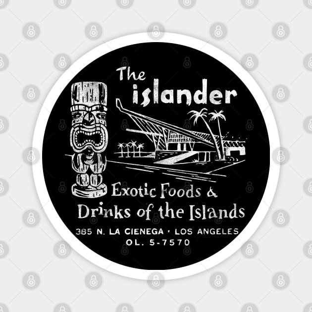 The Islander / Tiki Bar and Restaurant / Vintage Americana Magnet by RCDBerlin